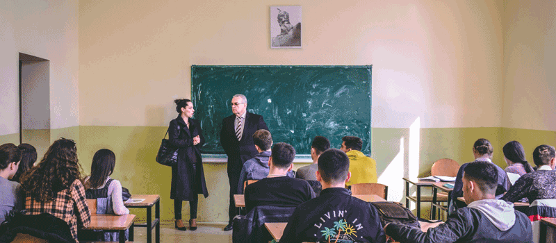 IBC-M visits “Hasan Prishtina” Economic Highschool in Mitrovica